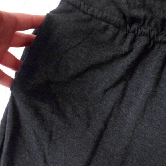 New Max Studio Jumpsuit Dark Blue Knit Wide Leg Sleeveless V Neck Large Women L - Picture 6 of 8